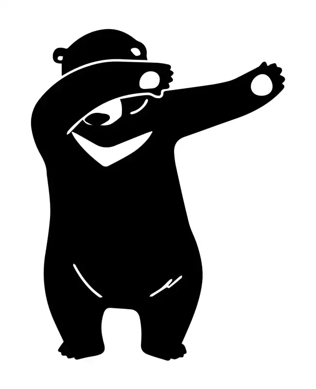 Polar Bear Dab Dance SVG Design | SVG Files for Cricut & Print