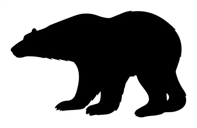 Polar Bear Silhouette SVG Design | SVG Files for Cricut & Print