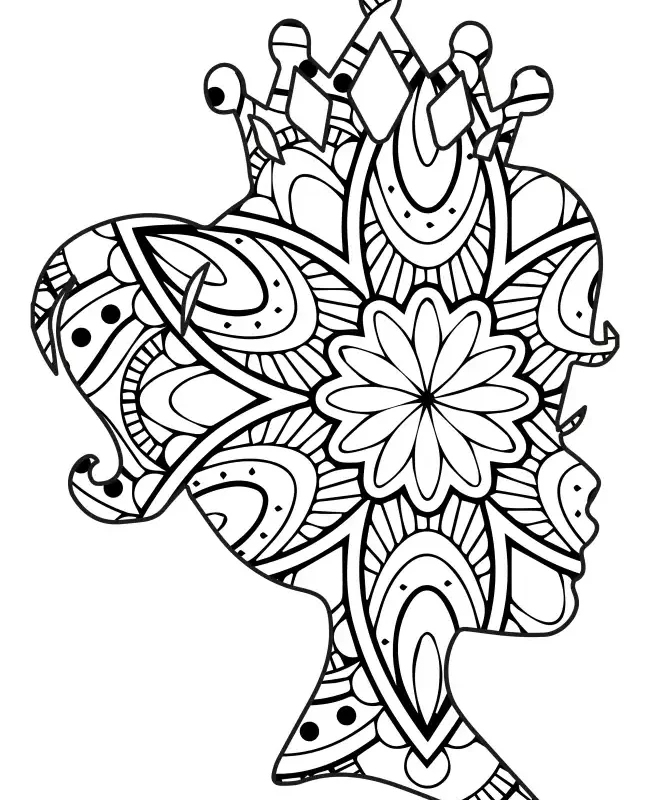 Princess Mandala  SVG Design | SVG Files for Cricut & Print