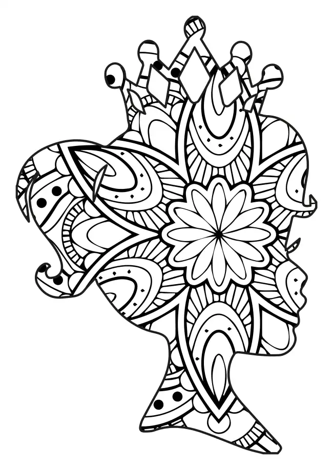 Princess Mandala SVG Design | SVG Files for Cricut & Print