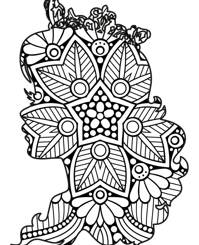 Princess Mandala  SVG Design | SVG Files for Cricut & Print