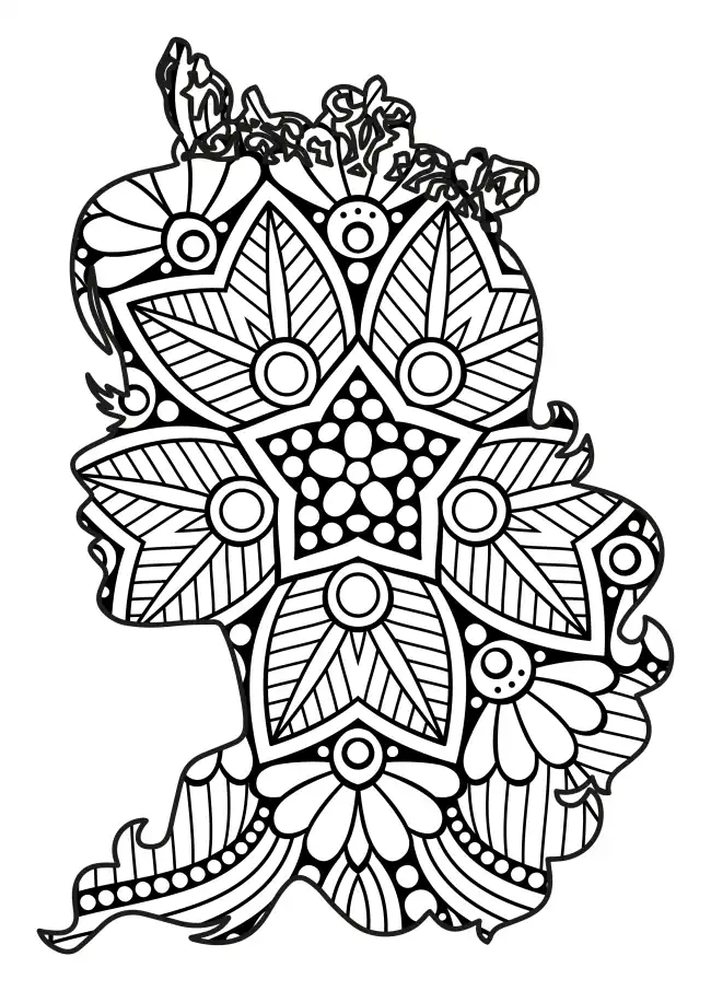 Princess Mandala SVG Design | SVG Files for Cricut & Print