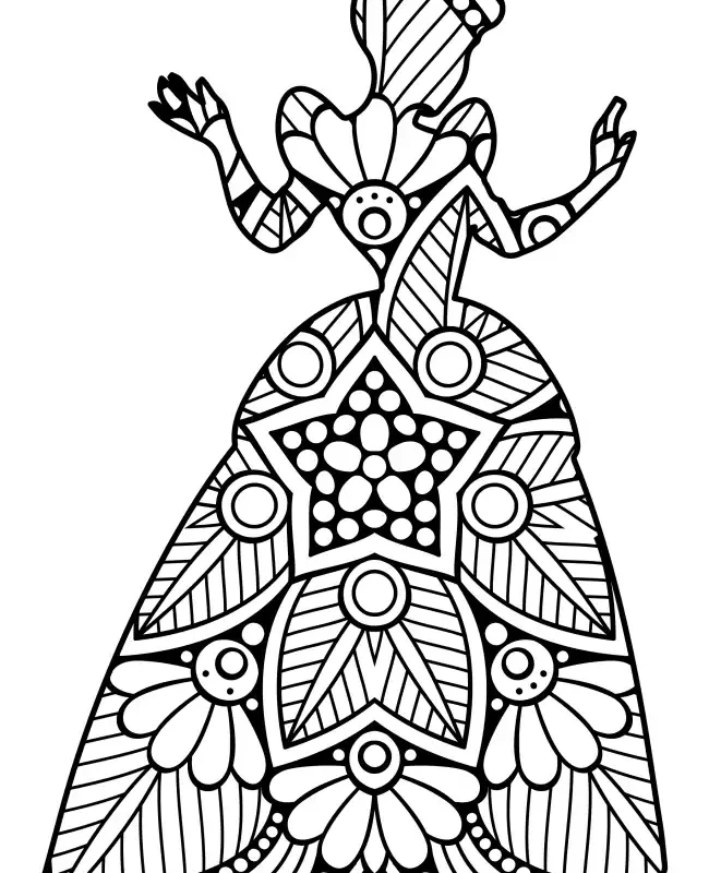 Princess Mandala  SVG Design | SVG Files for Cricut & Print