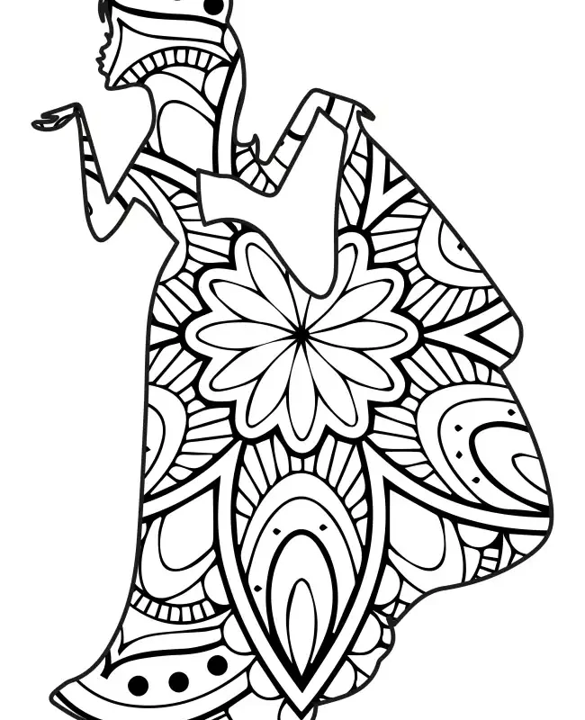 Princess Mandala  SVG Design | SVG Files for Cricut & Print