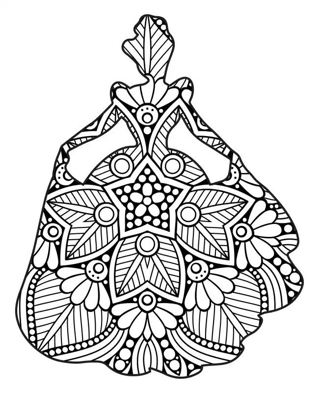 Princess Mandala  SVG Design | SVG Files for Cricut & Print