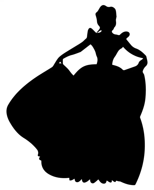 Princess Silhouette  SVG Design | SVG Files for Cricut & Print