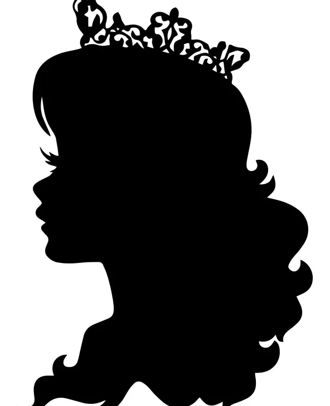Princess Silhouette  SVG Design | SVG Files for Cricut & Print