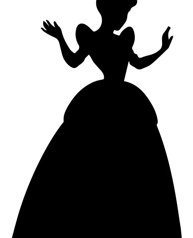 Princess Silhouette  SVG Design | SVG Files for Cricut & Print