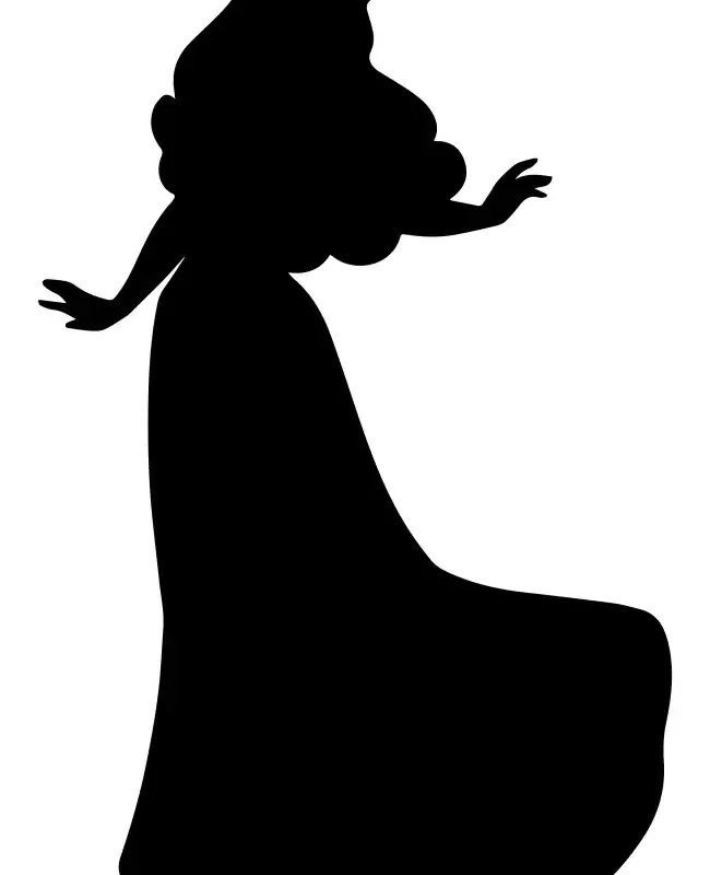 Princess Silhouette  SVG Design | SVG Files for Cricut & Print