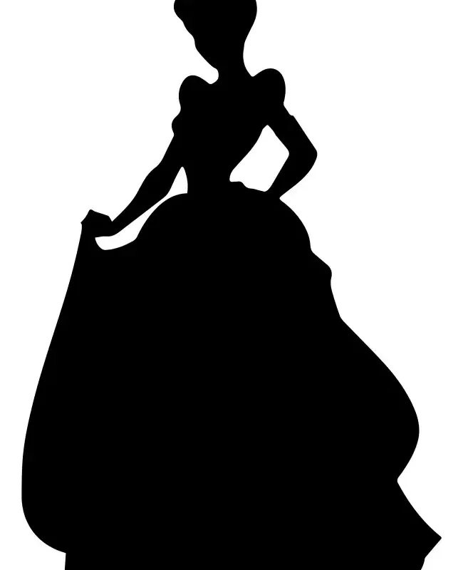 Princess Silhouette  SVG Design | SVG Files for Cricut & Print