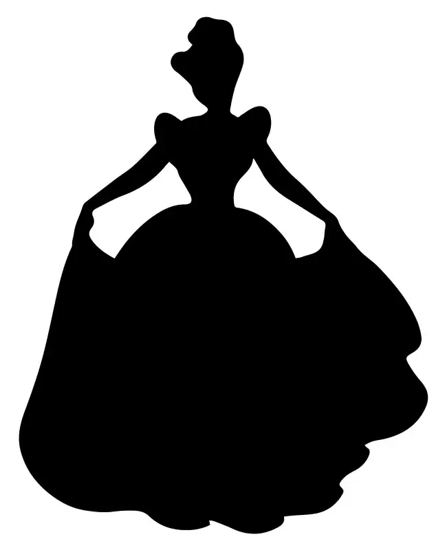 Princess Silhouette  SVG Design | SVG Files for Cricut & Print