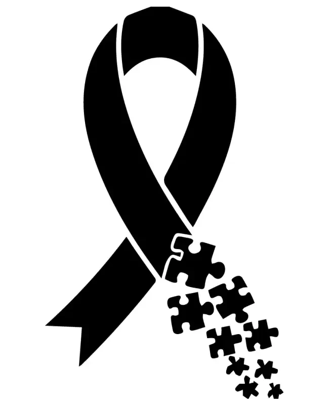 Puzzle Peices Awareness-Ribbon SVG Design | SVG Files for Cricut & Print