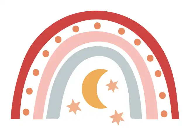 Rainbow Boho  SVG Design | SVG Files for Cricut & Print