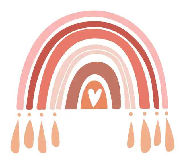 Rainbow Boho  SVG Design | SVG Files for Cricut & Print