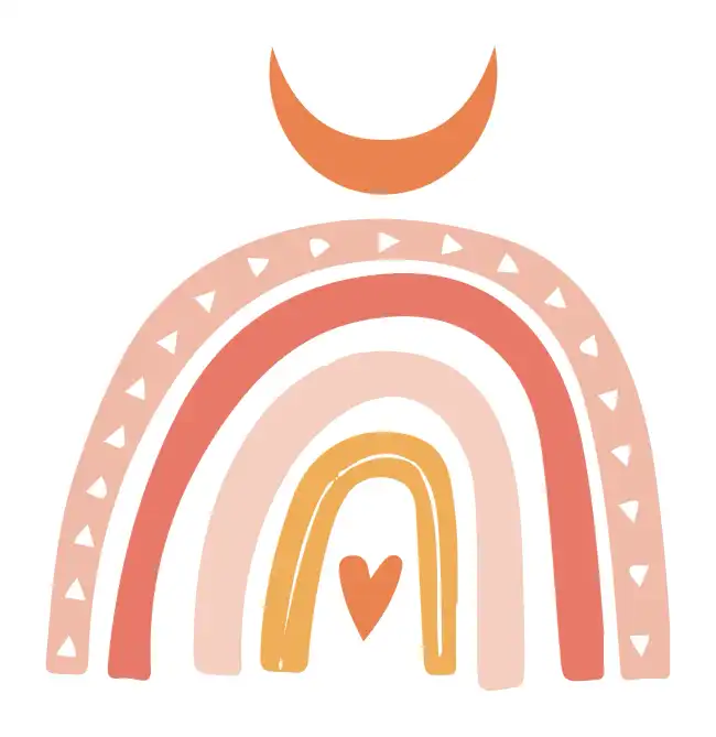 Rainbow Boho  SVG Design | SVG Files for Cricut & Print