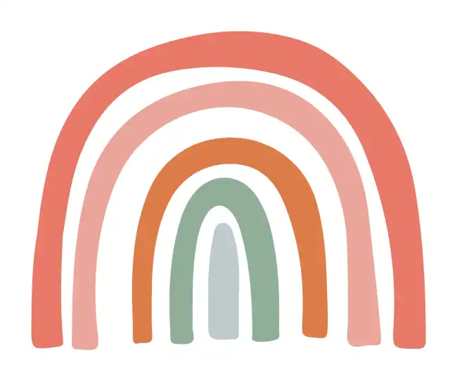 Rainbow Boho  SVG Design | SVG Files for Cricut & Print