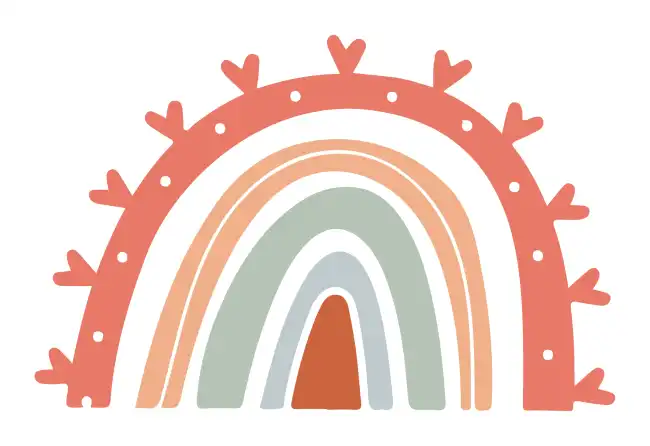 Rainbow Boho  SVG Design | SVG Files for Cricut & Print