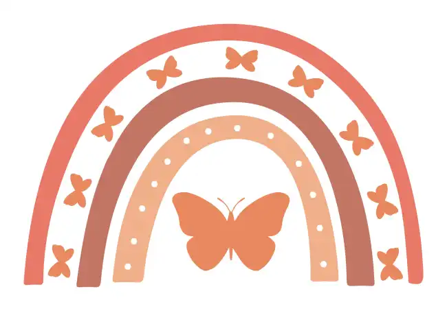 Rainbow Boho  SVG Design | SVG Files for Cricut & Print