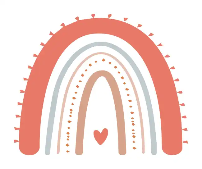 Rainbow Boho  SVG Design | SVG Files for Cricut & Print