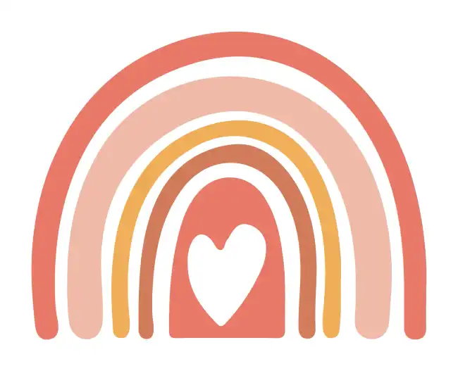 Rainbow Boho  SVG Design | SVG Files for Cricut & Print