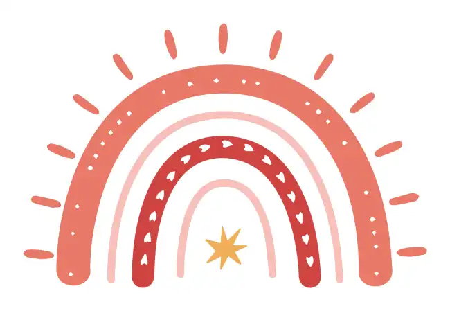 Rainbow Boho  SVG Design | SVG Files for Cricut & Print