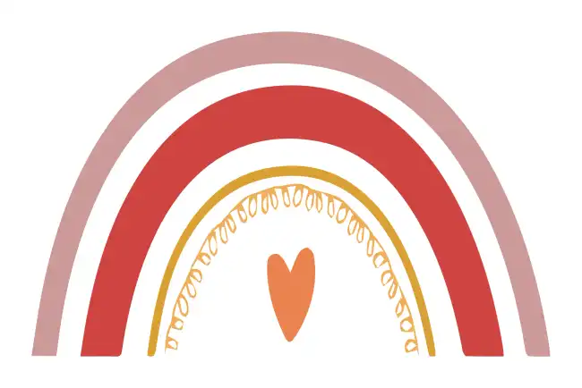 Rainbow Boho  SVG Design | SVG Files for Cricut & Print