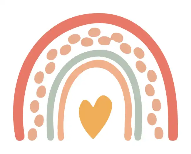 Rainbow Boho  SVG Design | SVG Files for Cricut & Print