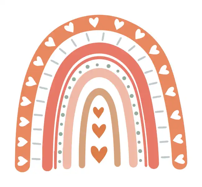 Rainbow Boho  SVG Design | SVG Files for Cricut & Print