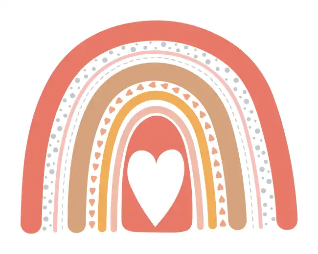 Rainbow Boho  SVG Design | SVG Files for Cricut & Print