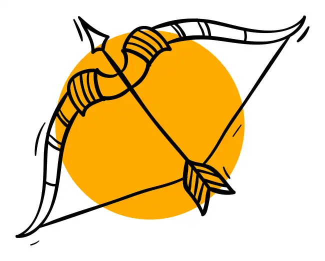 Sagittarius Zodiac Sign Line Art SVG Design | SVG Files for Cricut & Print