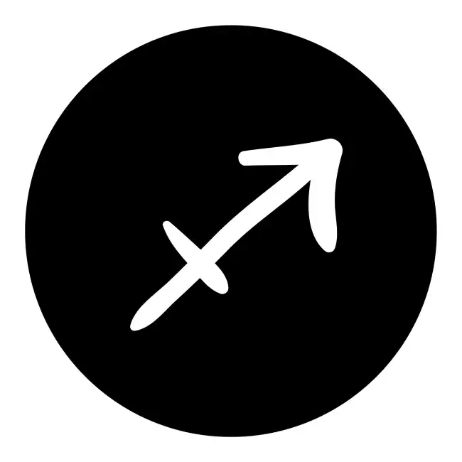 Sagittarius Zodiac Sign Solid SVG Design | SVG Files for Cricut & Print