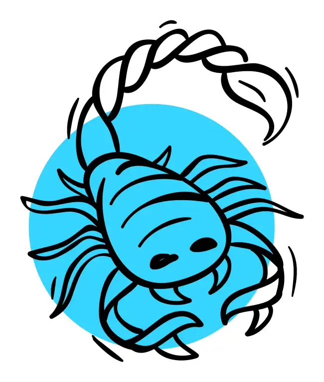 Scorpio Zodiac Sign Line Art SVG Design | SVG Files for Cricut & Print