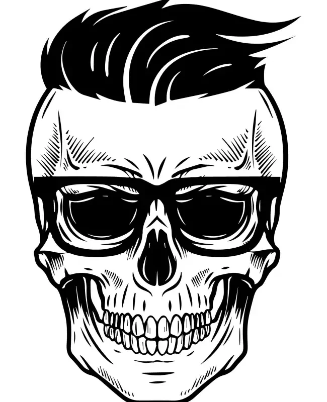 Skull Head  SVG Design | SVG Files for Cricut & Print