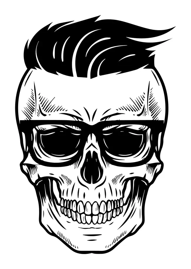 Skull Head SVG Design | SVG Files for Cricut & Print