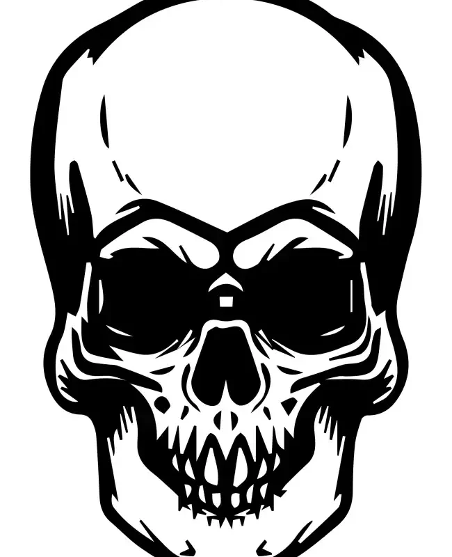 Skull Head  SVG Design | SVG Files for Cricut & Print
