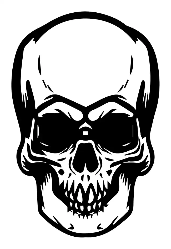 Skull Head SVG Design | SVG Files for Cricut & Print