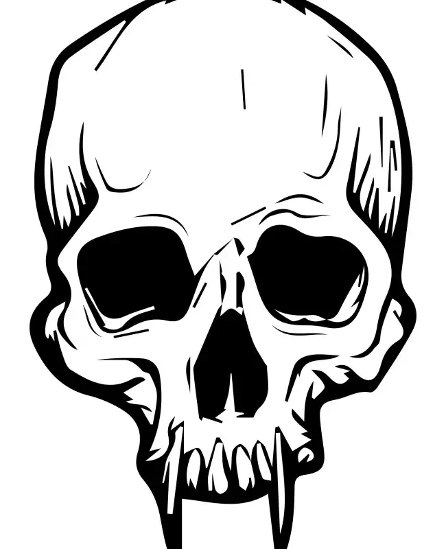 Skull Head  SVG Design | SVG Files for Cricut & Print