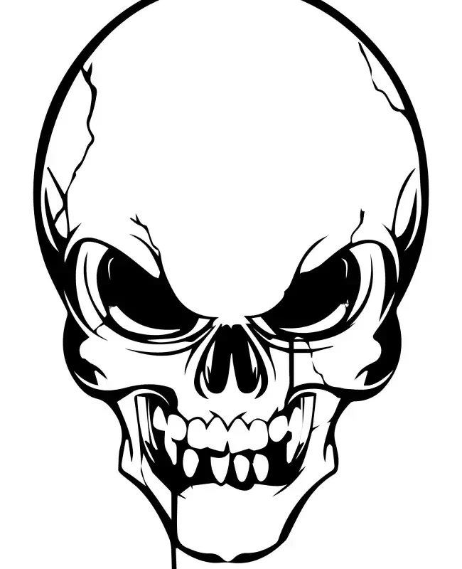 Skull Head  SVG Design | SVG Files for Cricut & Print