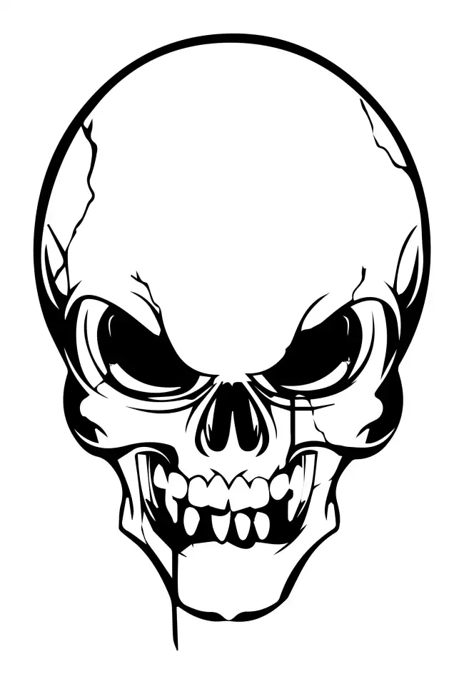 Skull Head SVG Design | SVG Files for Cricut & Print