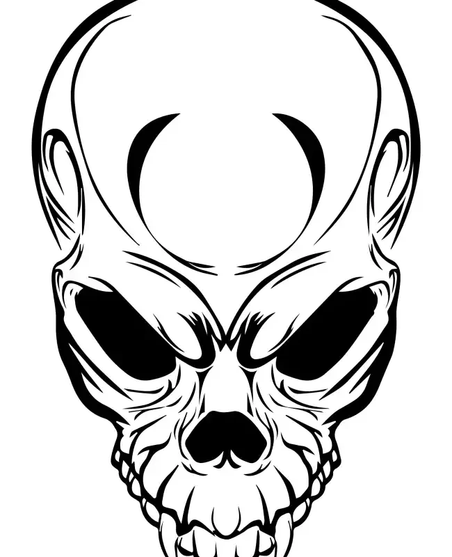 Skull Head  SVG Design | SVG Files for Cricut & Print
