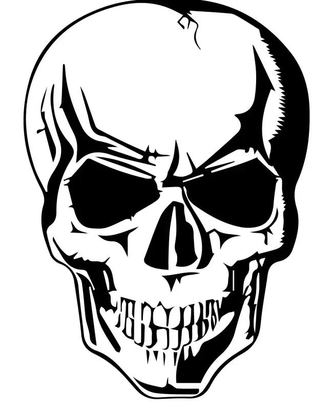 Skull Head  SVG Design | SVG Files for Cricut & Print