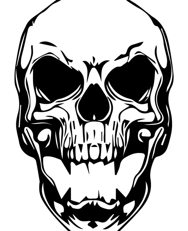 Skull Head  SVG Design | SVG Files for Cricut & Print