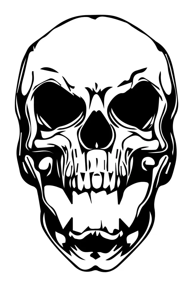 Skull Head SVG Design | SVG Files for Cricut & Print