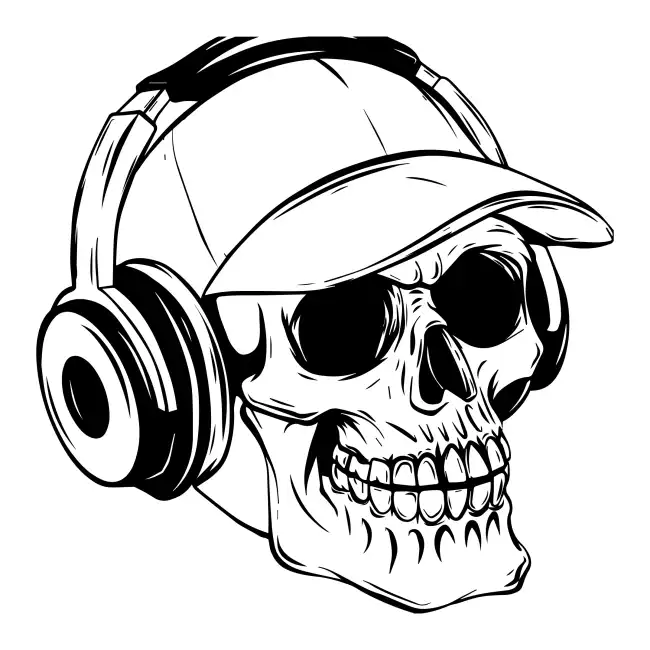 Skull Head  SVG Design | SVG Files for Cricut & Print