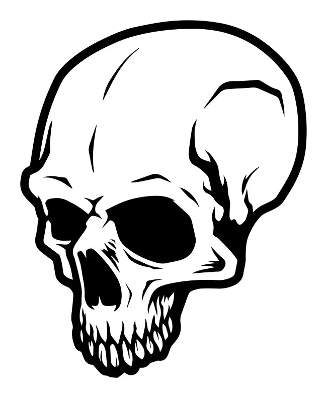 Skull Head  SVG Design | SVG Files for Cricut & Print