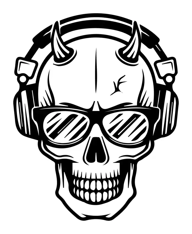 Skull Head  SVG Design | SVG Files for Cricut & Print