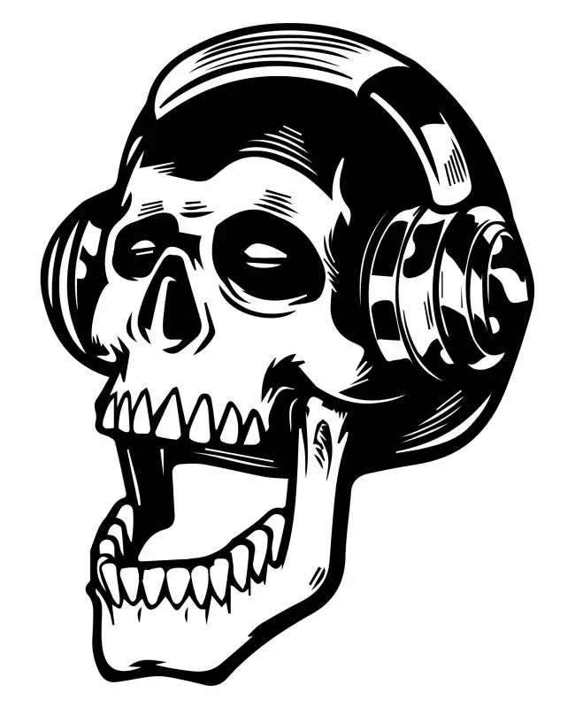 Skull Head  SVG Design | SVG Files for Cricut & Print