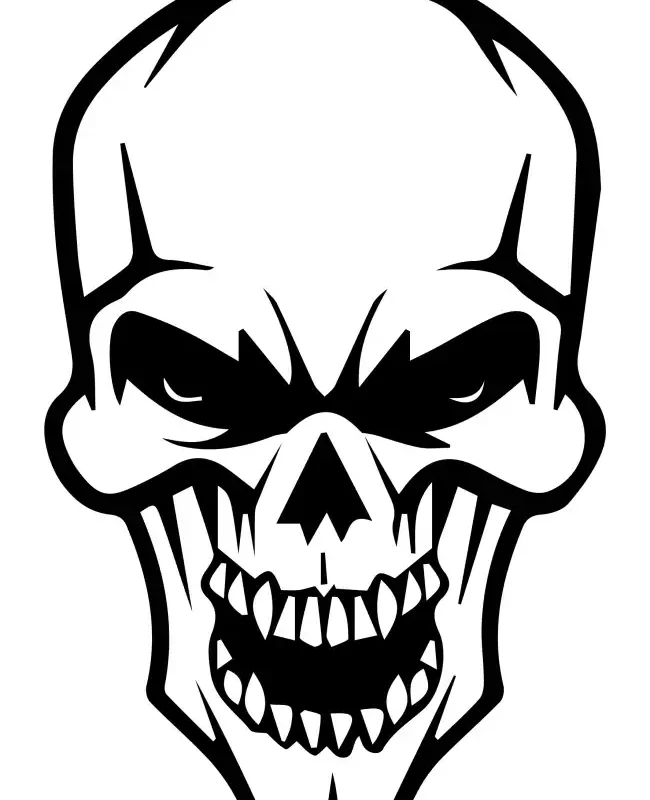 Skull Head  SVG Design | SVG Files for Cricut & Print