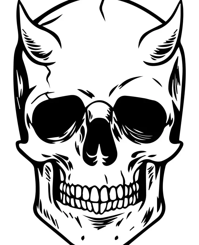 Skull Head  SVG Design | SVG Files for Cricut & Print