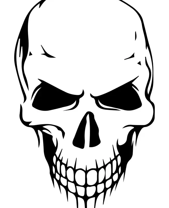 Skull Head  SVG Design | SVG Files for Cricut & Print